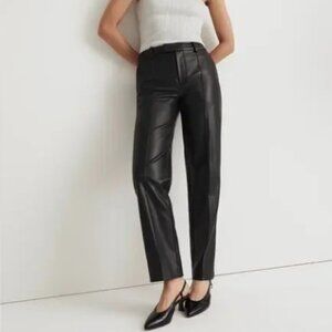 NWT Madewell x Aimee Song Slim Tapered Pants in Faux Leather